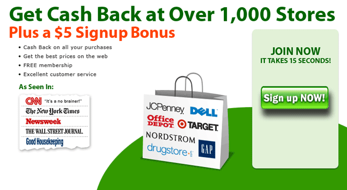 Cash Back for Shopping Online!